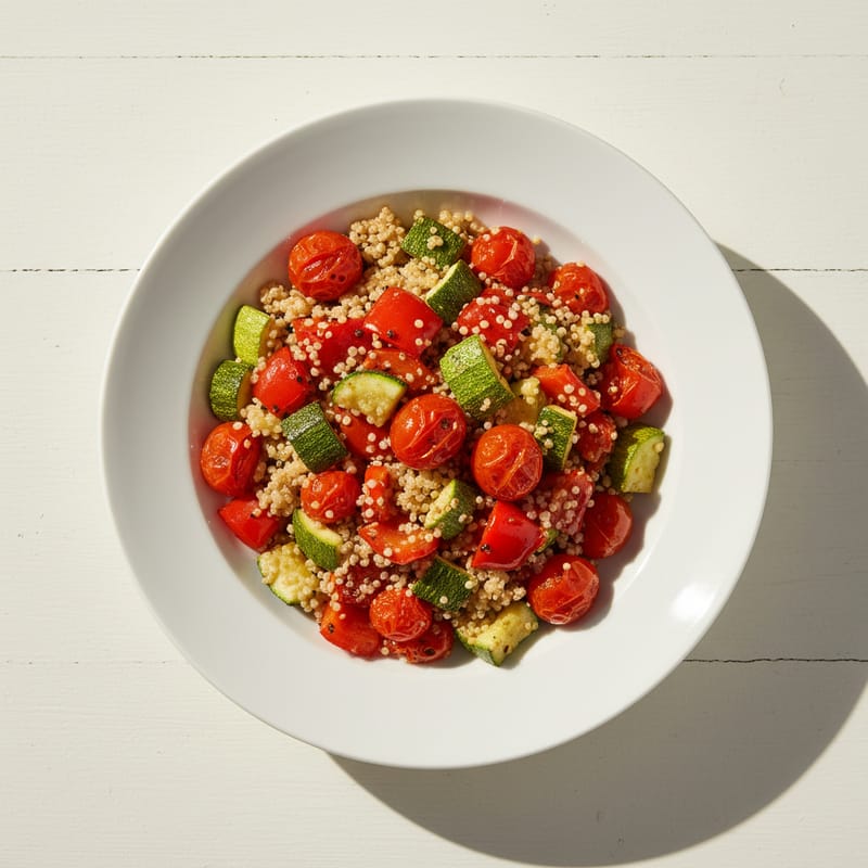 Bowl Energizant cu Quinoa și Legume la Cuptor