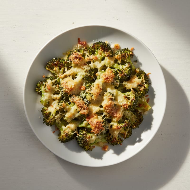 Broccoli Gratinați cu Parmezan