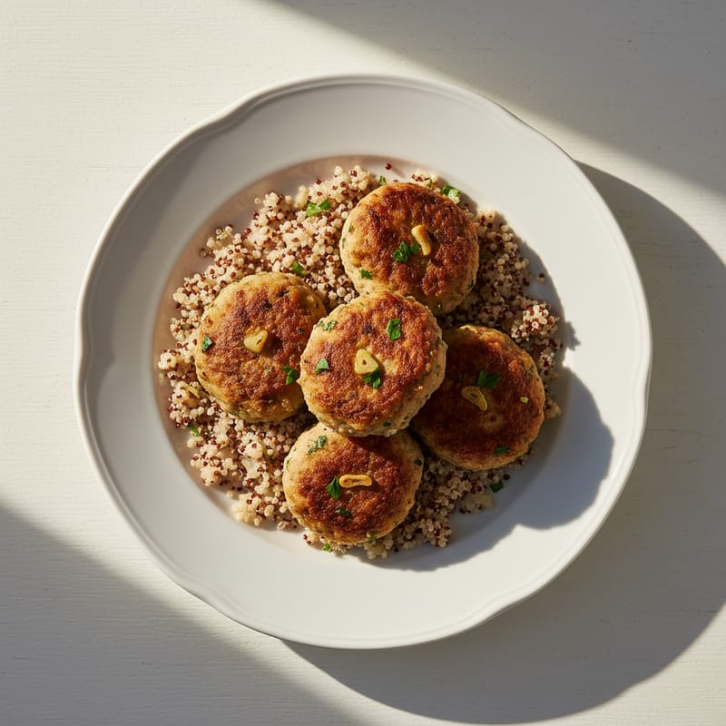 Chiftele de Curcan la Cuptor cu Quinoa