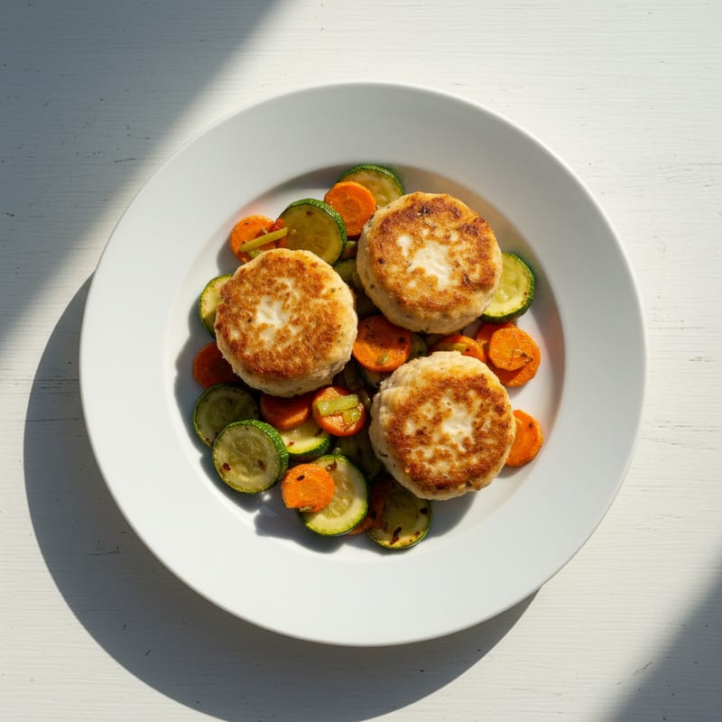 Chiftele de Pește cu Legume la Cuptor