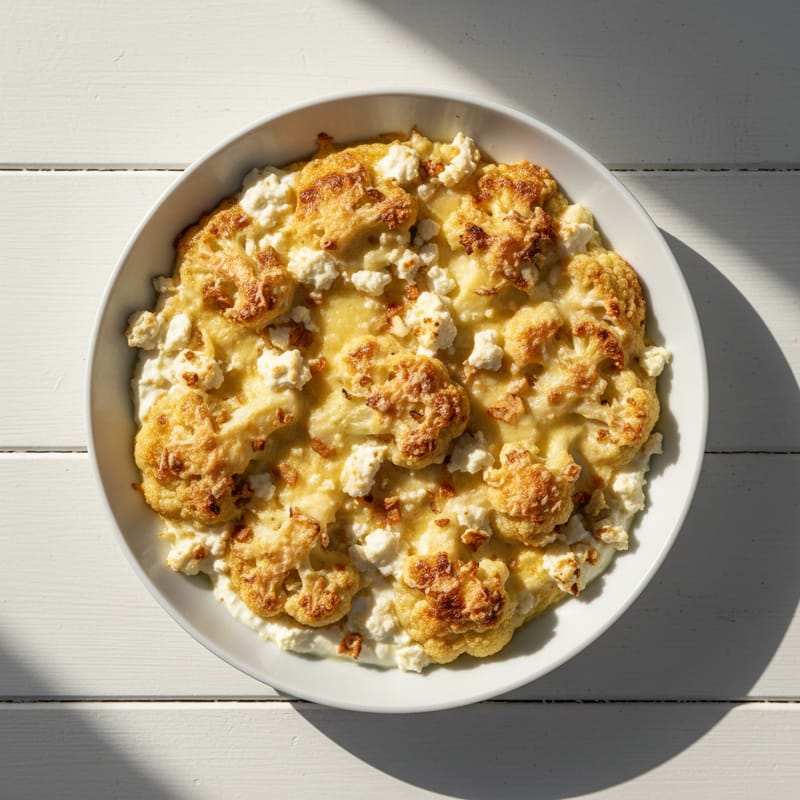 Conopidă Gratinată cu Brânză și Parmezan