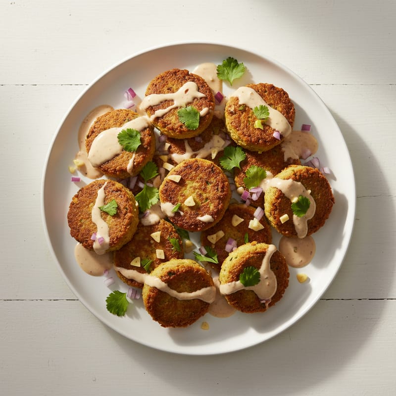 Falafel la Cuptor cu Sos Tahini