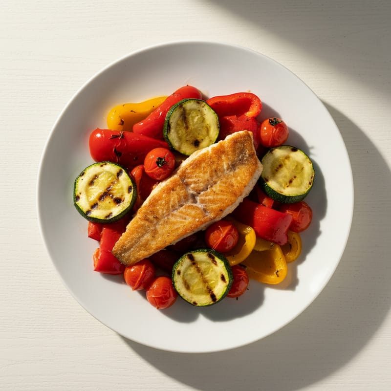 File de Tăniță la Cuptor cu Legume