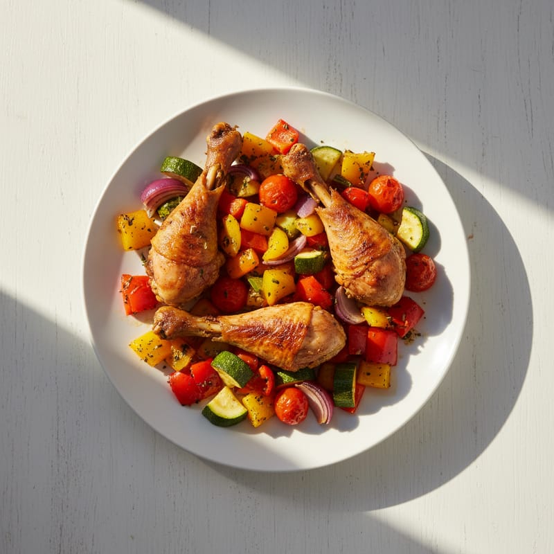 Fudulii de Curcan la Cuptor cu Legume