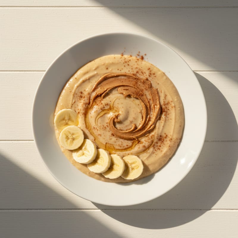 Milkshake cu Banane și Unt de Arahide