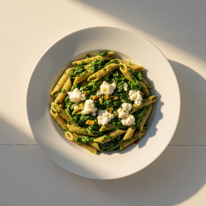 Paste cu Spanac și Ricotta