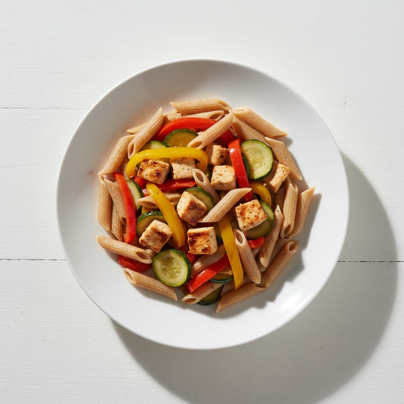 Paste Integrale cu Pui și Legume