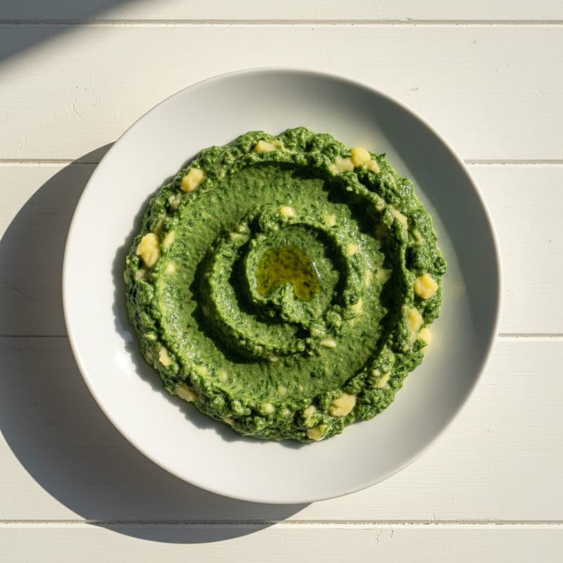 Piure de Spanac și Cartofi pentru Bebeluși