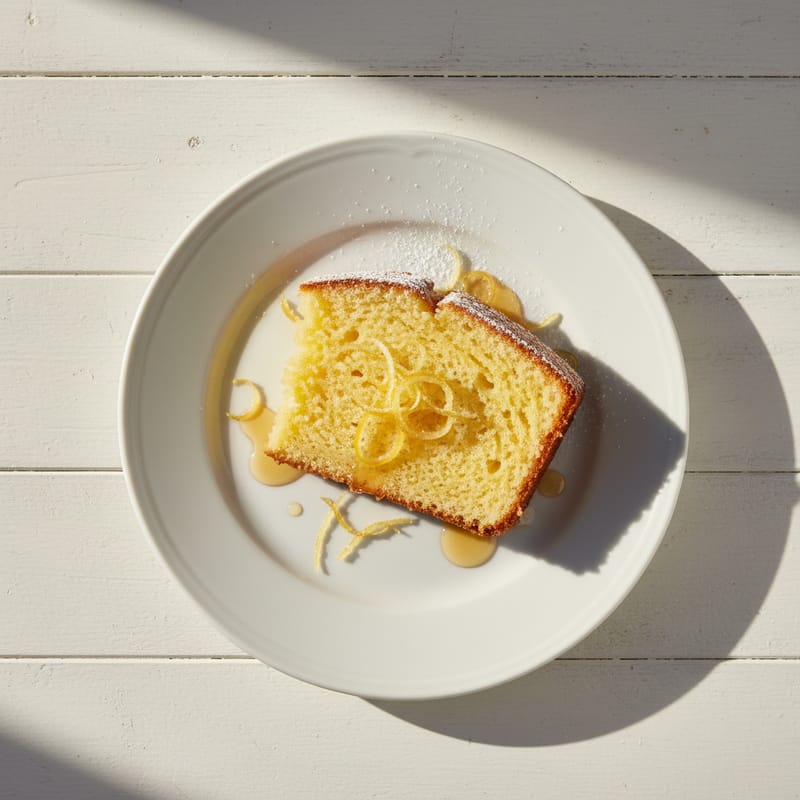 Prăjitură Pufoasă cu Amidon de Porumb și Lămâie