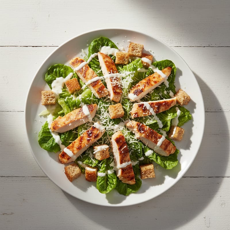 Salată Caesar cu Pui la Cuptor