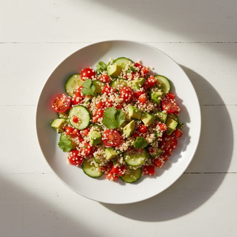 Salată de Quinoa cu Legume și Avocado