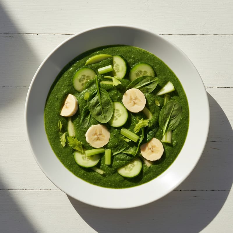 Smoothie Verde cu Spanac și Castravete