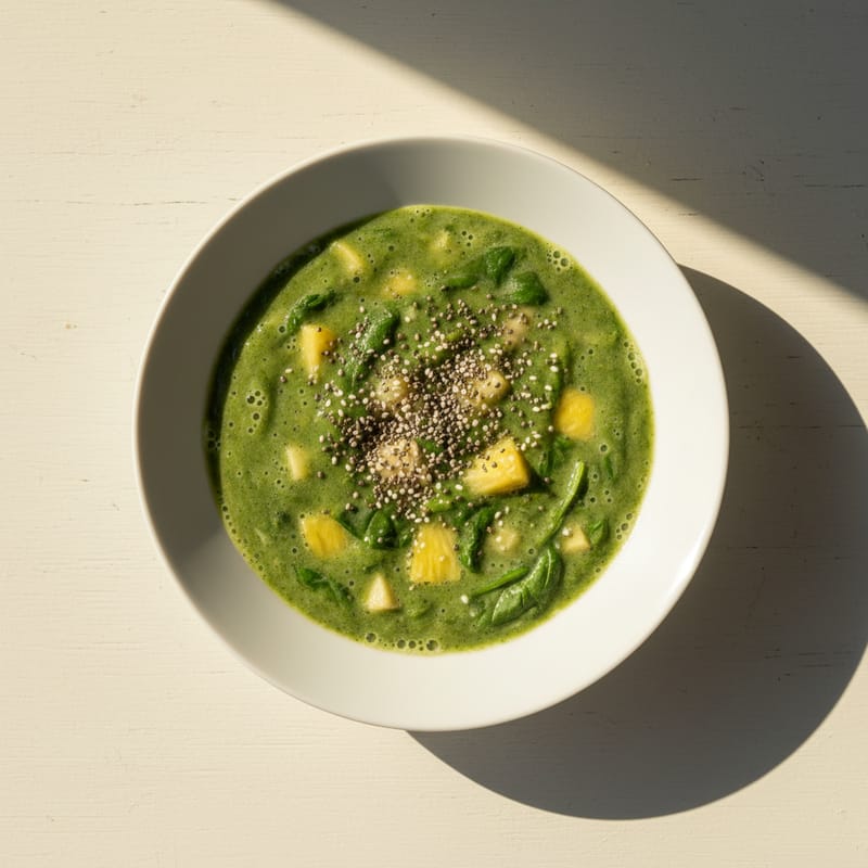 Smoothie Verde Detoxifiant cu Spanac