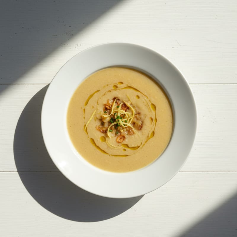 Supă Cremă de Conopidă cu Ghimbir