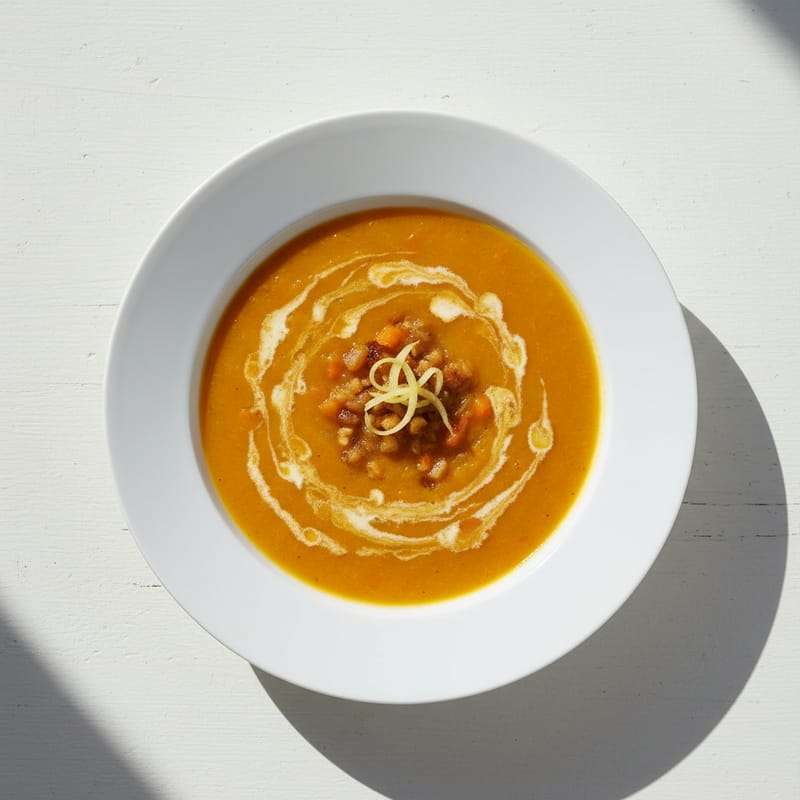 Supă Cremă de Dovleac cu Ghimbir