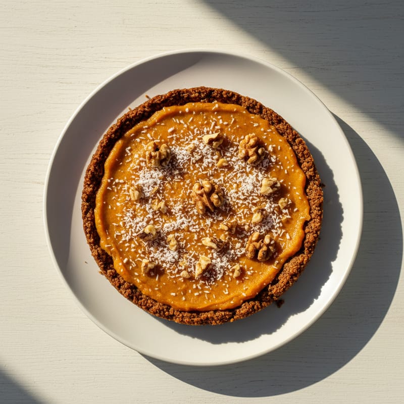 Tartă Crudă cu Caise și Nuci