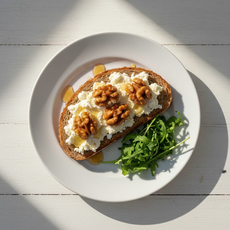 Tartine Festive cu Brânză de Capră și Nuci Caramelizate