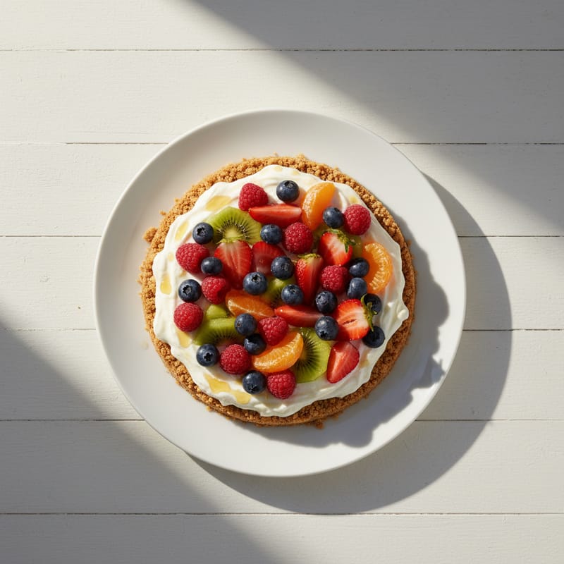 Tort cu Fructe și Iaurt Grecesc