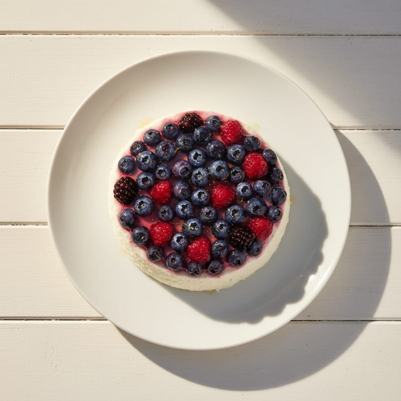 Tort de Iaurt cu Fructe de Pădure