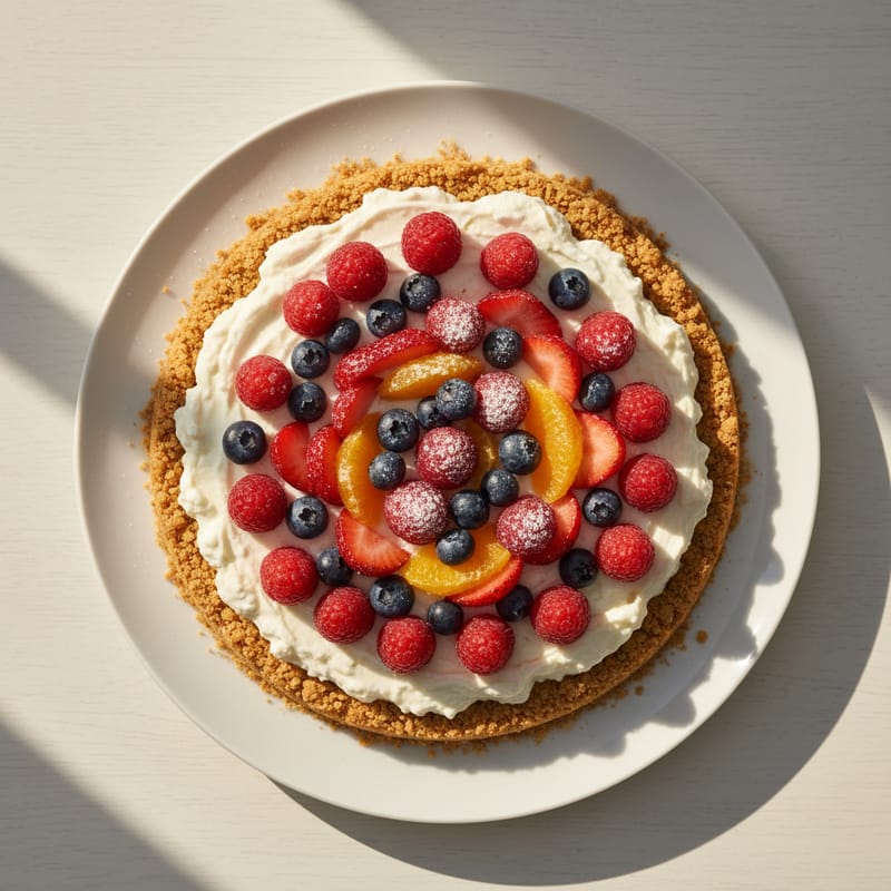 Tort Proteic cu Iaurt și Fructe