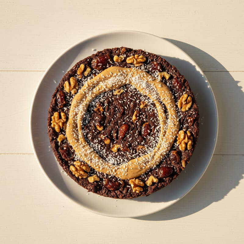 Tort Raw Vegan cu Nuci și Curmale